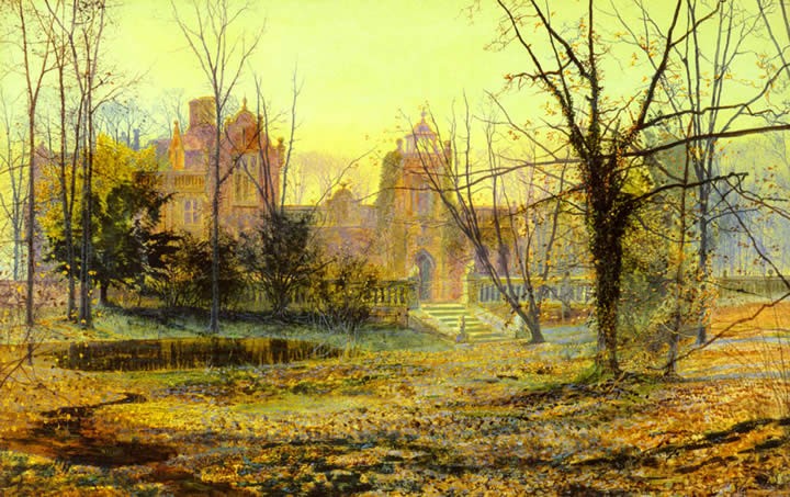 John Atkinson Grimshaw Evening Knostrop Old Hall